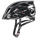 uvex i-vo 3D - lightweight all-round helmet for women and men - individually adjustable fit - expandable with LED light - black - 52-57 cm