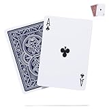 Wind-Resistant Durable Playing Cards Waterproof Deck of Cards, Plastic Protected Poker Cards, Extra Built-in Layers for Long Lasting Protection, Complete Standard Set with Blanks (Blue)