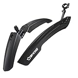 Byking Bike Mudguards For Mountain Bikes, Universal Guard for 26" and 27.5" Wheels, Bicycle Mudguards Adjustable Front and Rear Set For Carrera, Boardman Bike Accessories Hybrid/MTB/Gravel Bike.