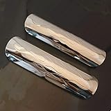Motorcycle Chrome 2 Piece Frame Exhaust Muffler Pipe Heat Shield Cover for Harley Dyna Sportster Touring Honda VTX Shadow Kawasaki Suzuki Yamaha Cruiser Chopper Bobber Custom