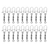LT Easiyl 20pcs 17mm Fishing Snap Swivels Lure Pin Connector for Platform Fishing Sea Fishing Freshwater Lure 1.5x3.5mm