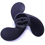 58111-98452-019 Aluminum Alloy Propeller 7 1/2x4 3/4 for 2HP 2.2HP 2.5HP Suzuki Outboard Engine (3X188) A500 4-3/4" Pitch 188"X122" Pitch ON Prop (Old Numbers)