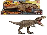 Mattel Jurassic World: Chaos Theory Netflix - All-Out Attack Tyrannosaurus Rex Dinosaur Action Figure Toy, with Rampage Attack, Chomp & Roar & Evolved Spikes, Digital Play, Ages 4 Years & Up, HXF54