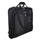 ZEGUR Premium Suit Bag for Men Carry On - Garment Bag for 4 Suits - Travel & Business Suit Carriers for Men with Shoulder Strap and Laptop Compartment
