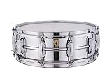 Ludwig LM400 Smooth Chrome Plated Aluminum 5 x 14 Inches Snare Drum with Imperial Lugs and Supra-Phonic Strainer