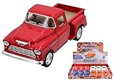 KandyToys 1955 Chevy Stepside Pick-Up Truck | Die Cast Pick up truck Toy | Comes in 4 Colours – 1 Sent at Random