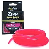 Nu-Fish Zipp Hybrid Elastic 3m Carp Pole Fishing (Pink 4-6 - 1.2mm)