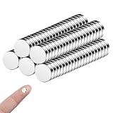 100 Pcs 6 mm x 2 mm Mini Magnets,Round Neodymium, Small Craft Magnets, Whiteboard, for Fridge, Crafts, Kitchen, Cabinet, DIY, Tools