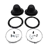 2 pcs/set shlpdfm 7" Headlight Headlamp Plastic Back Bowls Buckets +Fixings Compatible with Land Rover Defender Classic Mini