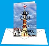 Keep Calm and Love Skegness - A5 Greetings Card