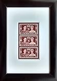 Framed mint stamps from 1937 for the Coronation of King George 6th