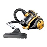 VYTRONIX VTBC01 Bagless Cylinder Vacuum Cleaner, 800w High Power Motor, Compact and Lightweight, Cyclonic Vacuum and Carpet Cleaner with 4 stage HEPA Filter for removing Dust, Dirt and Allergens