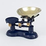 VICTOR Traditional CAST Iron Scales Blue with Brass Scoop