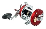 Abu Garcia Ambassedeur 7000c Compact Multiplier Reel, Red/Silver
