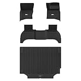 3W Car Floor Mats & Boot Liner Fit for Land Rover Defender 110 L663 2020-2024 2025 (Non 7 Seat), All Weather TPE Pet Dog Friendly Car Footmat, Waterproof Easy to Clean Car Accessory