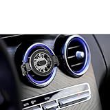 YIEDDE Car Phone Holder for MagSafe Compatible with iPhone 12-17 Series & Standard Cases, Round Vent Mount for Mercedes-Benz A/B/C/E/S-Class, Mini Cooper