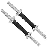 Yes4All Adjustable Dumbbell Handle Bar 1-inch Compatible with 40LBS, 50LBS & 60LBS Adjustable Dumbbell (Pairs & Single), 16 inch, G. Chrome - Ø 2.5 cm x 40 cm
