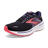 Brooks Women's Adrenaline Gts 22 Sneaker, Black Purple Coral, 3.5 UK