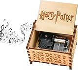 JUAEYIDDS Music Box Made Of Wood Carve Hand Crank Antique Carved Wood Musical Boxes -Mechanism Carved Wooden Musical Box 18 Note Mechanism Home Decoration For Home Decor Birthday