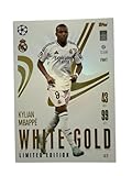 Match Attax Extra 2024 2025 Mbappe White Gold Limited Edition LE2 Trading Card