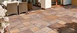 RAINBOW SMOOTH INDIAN SANDSTONE 22mm PAVING SLABS FLAGS PATIO PACK 15.3m2