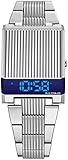 Bulova Men's Digital Quartz Watch with Stainless Steel Strap 96C139