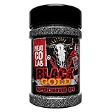 Angus & Oink | Black Gold Supercharged SPG BBQ Rub | Insane Beef Flavour & Umami Boost | Gluten-Free | Perfect for Grilling & Smoking (250g)