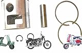 AEspares Lambretta TV175 Type 62.40 MM Piston Set Suitable For Long Type Cont Rod