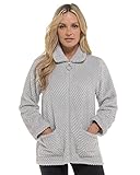 Undercover Waffle Fleece Zip Bed Jacket LN1693 Grey 14-16