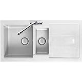 Franke (Carron Phoenix) BLG150PWX4KCA Polar White Bali Kitchen Sink Reversible