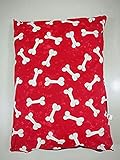 F&M Pet Dog Bed Removable Zipped Large and Extra Large Cover with Cushion or Complete Bed Cover Only (Large Cover Only, Red Bone)