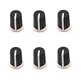HUMARH 6-Pack EQ Rotary Knob for Pioneer DJM-700 750 800 850 900 2000 900NXS2 900SRT 900nexus 2000nexus etc, Pioneer Digital Controller XDJ-RX DDJ-RZ DDJ-SZ DDJ-SZ2 etc, DAA1176 DAA1305. (Black)