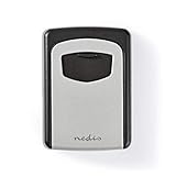 NEDIS Key Safe Vault, Combination Dial Lock With 9999 Codes, Aluminium Alloy Durable Design, Plastic Dust Cover - For Indoor/Outdoor Use