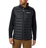 Columbia Men's Lake 22 Down Vest, Puffer Vest Body Warmer, Black, Size XL