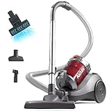 Akitas 800W Bagless Cylinder Vacuum Cleaner 2.5L with 2in1 German Wessel Werk Nozzle Head and Turbo Tool for Pet Hair, Anti Hair Wrap Technology, for Hard Floor & Carpet
