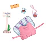 Glitter Girls – 14-Inch Doll Accessories – Equestrian Trail Set – Saddle, Blanket, Canteen – Trail Sign & Horse Treats – Trail Horseback Riding Set – 3+ Years