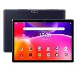 PRITOM 10inch Android Phone Tablet Android 13, 64GB ROM, Expandable to 512GB, Quad Core Processor, HD IPS Screen, 6000mAh Battery, Support 3G Phone Call,Dual Camera, Bluetooth, Tablet (Black)