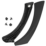JUUDDENPARTS Left Side Door Handle, Replacement for BMW 3 Series E90 E91 316 318 320 325 328 330 335, Passenger Side Door Pull Handle and Door Handle Outer Cover (Black)