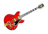 George Morgan Illustration Noel Gallagher's 1960's Gibson ES-355 guitar POSTER PRINT A1 size
