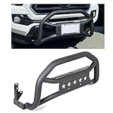KUAFU Bull Bar Front Grille Guard Bumper Compatible with 2005-2021 Toyota Tacoma Textured Black