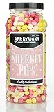 Original Sherbet Pips Retro Sweets Gift Jar By Berrymans Sweet Shop - Classic Sweets, Traditional Taste.