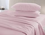 HOMES-LINEN Flannelette Thermal Pair Of Pillow Cases 100% Brushed Cotton (Pink)