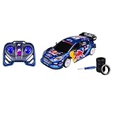 Nikko RC Rally Series M-Sport Red Bull Ford Puma Hybrid Rally1#8 Tanak with extra tyres and screwdriver Remote Control Car, 28cm, 2.4GHz Remote Control, 40m Range, 6 Years, Blue, 10403