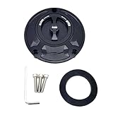 Gas Fuel Tank Cap for YA&MAHA YZF R1 R3 R6 R7 R25 R125 2010-2023 Keyless Motorcycle Fuel Gas Tank Cap Petrol Locking Fuel Cap(Red)(Black)