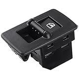 Car Window Switch For VW For Beetle 1998-2004 2005 2006 2007 2008 2009 2010 Electric Window Control Switch Glass Lifter Button 1C0959855A Window Control Button (Size : Passenger)