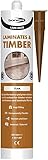 Bond It Lami-Mate Timber & Laminate Sealant Wood Floor Gap Joint Filler EU3 Laminates Flooring Windows Parquet Silicone 310ml (Teak, 310ml)