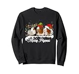 Merry Pigmas 2025 Funny Christmas Tree Xmas light Guinea Pig Sweatshirt