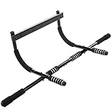 Ultrasport Unisex 4-1 door pull-up bar, upper body trainer, multifunctional training device for home and office pull-up bar, frame length from approx. 73 to max. 89, Black