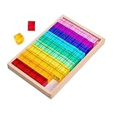 Sharplace 60x Rainbow Acrylic Cubes Rainbow Building Stacking Cubes, Building Blocks for Homes, Imagination Early Learning Centers