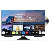 Cello C2224WSF 12 Volt 22 inch Traveller Smart Frameless TV/DVD Pitch Perfect Speakers Ultrafast WebOS, Freeview Play, Bluetooth, Netflix, Small TV for Motorhomes & Boats UK Made